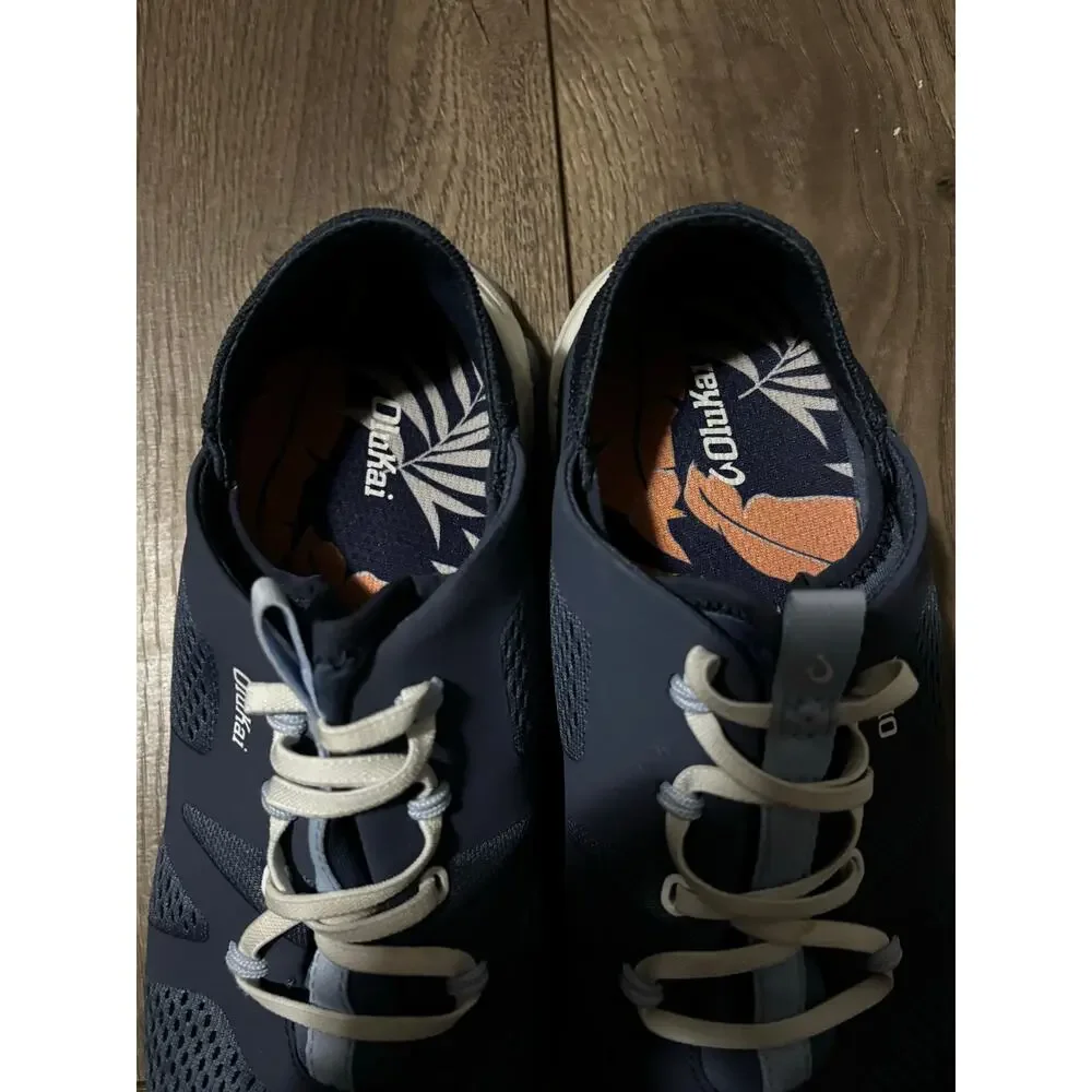 Olukai Hula Women’s Blue Fog Mesh Sneakers Walking Shoes Size 10